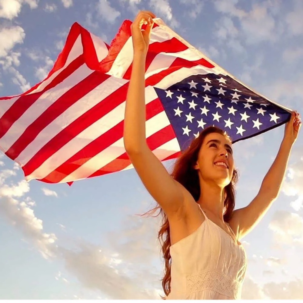 NEW IN BAG—ANSLEY American Flag